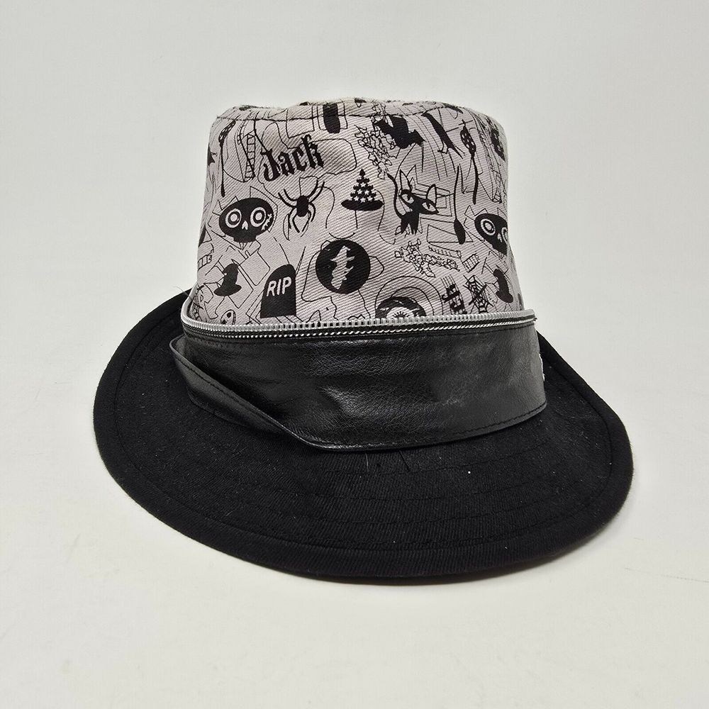 Disney Parks Nightmare Before Christmas Jack Skellington Fedora Hat Cap Adult OS - Picture 2 of 6